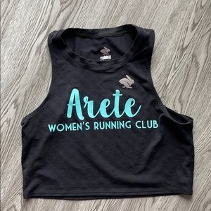 Arete rabbit crop hop tank top size large